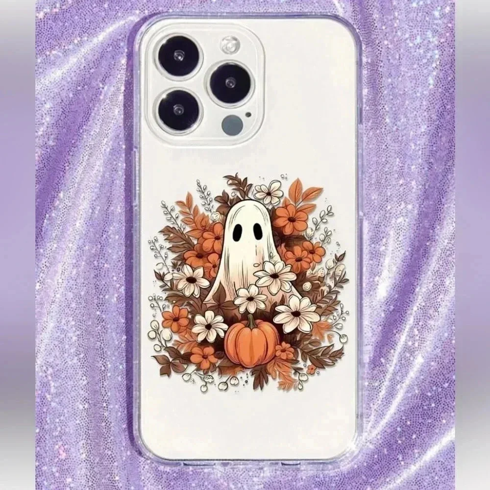 iPhone 13 Pro Max Halloween Transparent Pattern Case